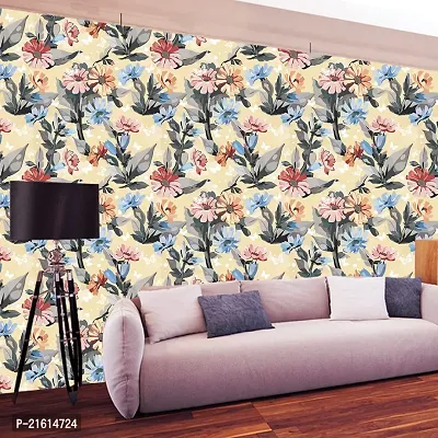 DeCorner - Self Adhesive Wallpaper for Walls (TextureFlower) Extra Large Size (300x40) Cm Wall Stickers for Bedroom | Wall Stickers for Living Room | Wall Stickers for Kitchen | Pack of-1-thumb5