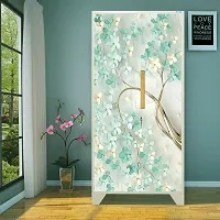 Self Adhesive Almirah Stickers, Wall Stickers, Decorative Sticker Wallpaper for Home Wardrobe Doors (BranchFlowerAlmira) PVC Vinyl Size Large (39 x 84 Inch)-thumb2