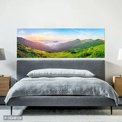 DeCorner Premium Textured Beautiful Landscape Painting Wallpaper For Bedroom Wall | Self Adhesive Large Size (6ft x 2ft) For Double Bed | Premium Material Wallpaper | HD Print Wallpaper.-thumb0