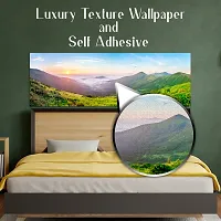 DeCorner Premium Textured Beautiful Landscape Painting Wallpaper For Bedroom Wall | Self Adhesive Large Size (6ft x 2ft) For Double Bed | Premium Material Wallpaper | HD Print Wallpaper.-thumb3