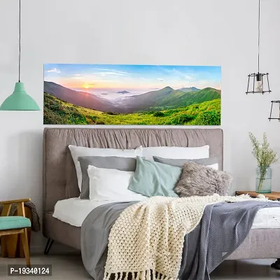 DeCorner Premium Textured Beautiful Landscape Painting Wallpaper For Bedroom Wall | Self Adhesive Large Size (6ft x 2ft) For Double Bed | Premium Material Wallpaper | HD Print Wallpaper.-thumb2