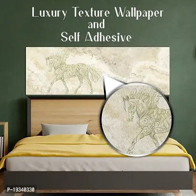 DeCorner Premium Textured Horse Abstract Painting Wallpaper For Bedroom Wall | Self Adhesive Large Size (6ft x 2ft) For Double Bed | Premium Material Wallpaper | HD Print Wallpaper.-thumb3