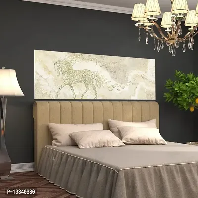 DeCorner Premium Textured Horse Abstract Painting Wallpaper For Bedroom Wall | Self Adhesive Large Size (6ft x 2ft) For Double Bed | Premium Material Wallpaper | HD Print Wallpaper.-thumb2