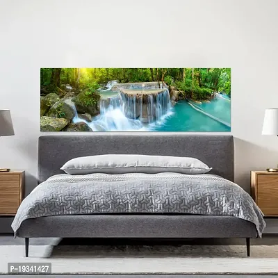 DeCorner Premium River Side Fall Painting Wallpaper For Bedroom Wall | Self Adhesive Large Size (6ft x 2ft) For Double Bed | Premium Material Wallpaper | HD Print Wallpaper.