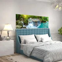 DeCorner Premium River Side Fall Painting Wallpaper For Bedroom Wall | Self Adhesive Large Size (6ft x 2ft) For Double Bed | Premium Material Wallpaper | HD Print Wallpaper.-thumb2