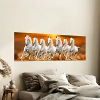 DeCorner Premium Running Horses Painting Wallpaper For Bedroom Wall | Self Adhesive Large Size (6ft x 2ft) For Double Bed | Premium Material Wallpaper | HD Print Wallpaper.-thumb1