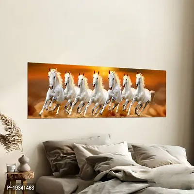 DeCorner Premium Running Horses Painting Wallpaper For Bedroom Wall | Self Adhesive Large Size (6ft x 2ft) For Double Bed | Premium Material Wallpaper | HD Print Wallpaper.-thumb2