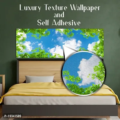 DeCorner Premium Sky Fron Green Window Painting Wallpaper For Bedroom Wall | Self Adhesive Large Size (6ft x 2ft) For Double Bed | Premium Material Wallpaper | HD Print Wallpaper.-thumb4