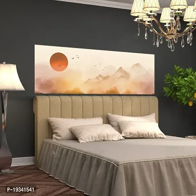 DeCorner Premium Sun In The Clouds Painting Wallpaper For Bedroom Wall | Self Adhesive Large Size (6ft x 2ft) For Double Bed | Premium Material Wallpaper | HD Print Wallpaper.-thumb3