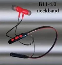 b11 bluetooth neckband Black in colour with single ear BT both are best sound quality.-thumb3