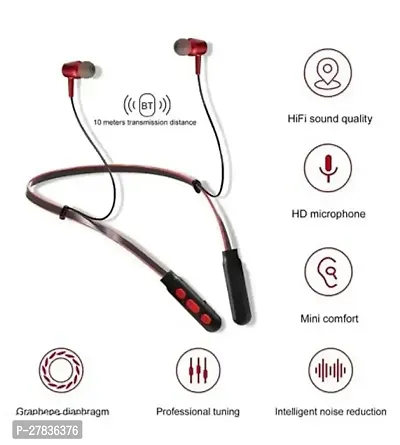 b11 bluetooth neckband Black in colour with single ear BT both are best sound quality.-thumb3