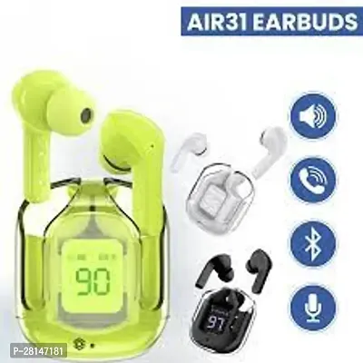 Latest Transparent Ultra -pods Earbuds 8D Stereo Audio, 15 Hours Playtime With Carry Case Bluetooth Gaming Headset (Multicolour, True Wireless)-thumb0