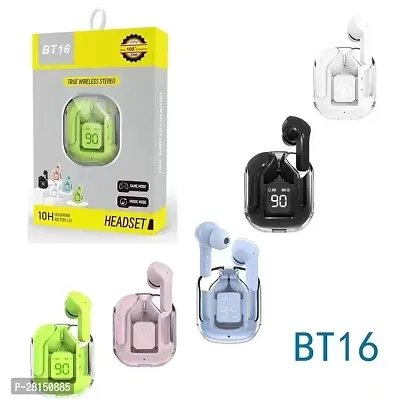 Latest Transparent Ultra -pods Earbuds 8D Stereo Audio, 15 Hours Playtime With Carry Case Bluetooth Gaming Headset (Multicolour, True Wireless)-thumb3