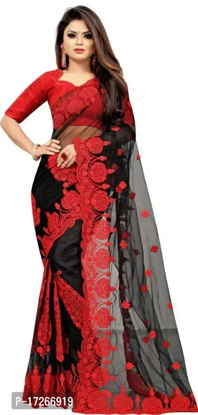 New Net Embroidery Saree For Women