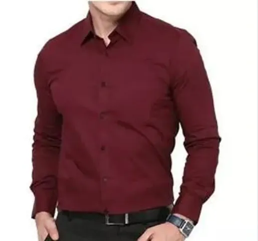 Stylish Long Sleeve Solid Formal Shirt For Men