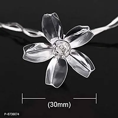 16 LED 4 Meter Blossom Flower Fairy String Lights, Christmas Lights (cool white)-thumb2