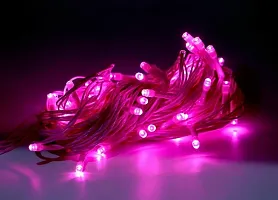 (12 Meter) Pixel, Copper Wire LED String Fairy Rice Lights for Home (Pink, Pack of 2)-thumb1