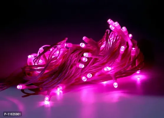 (12 Meter) Pixel, Copper Wire LED String Fairy Rice Lights for Home (Pink, Pack of 2)-thumb2