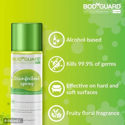 BodyGuard Multipurpose Alcohol Based Disinfectant Spray - 500 ml, Kills 99.9% Of Germs-thumb2