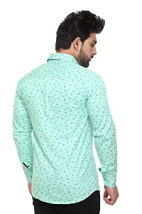 5AM | Cotton Blend Full Sleeves Printed Shirt | for Men  BOY | Pack of 1 (XX-Large, Sea Green)-thumb4