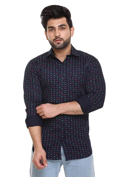 5AM | Cotton Blend Full Sleeves Printed Shirt | for Men & BOY | Pack of 1