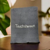 Decormate Microfiber Bath Towel - Grey-thumb2