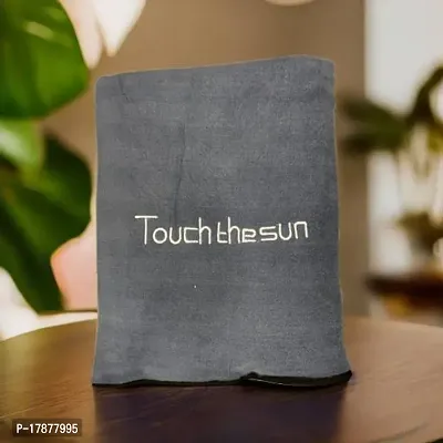 Decormate Microfiber Bath Towel - Grey-thumb3