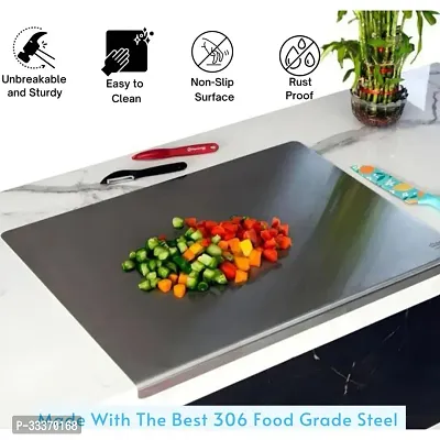 Stainless Steel Chopping Board (42 X 31 cm)-thumb0