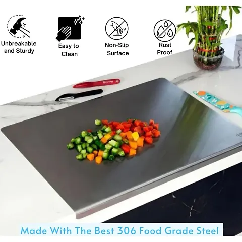 Stainless Steel Chopping Board (42 X 31 cm)