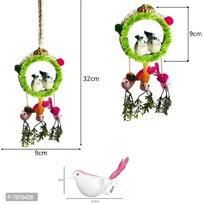 Home Deacute;cor Artificial Hanging Jute Bird Nest Chidiyan Ka Ghosla for Balcony and Garden Decorative Showpiece Pack of 2-thumb4