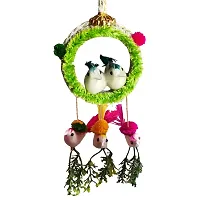 Home Deacute;cor Artificial Hanging Jute Bird Nest Chidiyan Ka Ghosla for Balcony and Garden Decorative Showpiece Pack of 2-thumb4