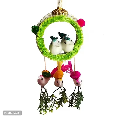 Home Deacute;cor Artificial Hanging Jute Bird Nest Chidiyan Ka Ghosla for Balcony and Garden Decorative Showpiece Pack of 2-thumb5