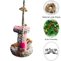 Home Deacute;cor Artificial Hanging Jute Bird Nest Chidiyan Ka Ghosla for Balcony and Garden Decorative Showpiece Pack of 2-thumb2