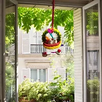 Home D&eacute;cor Artificial Hanging Jute Bird Nest Chidiyan Ka Ghosla for Balcony and Garden Decorative Showpiece Pack of 2-thumb1