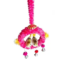 Handmade Artificial Flora Velvet Balcony Hanging Birds Nest for Home Decor for Hall Patio Garden Combo Pink-thumb3