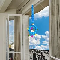 Handmade Artificial Flora Velvet Balcony Hanging Birds Nest for Home Decor for Hall Patio Garden Combo Blue-thumb1