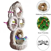 Home D&eacute;cor Artificial Hanging Jute Bird Nest Chidiyan Ka Ghosla for Balcony and Garden Decorative Showpiece-thumb2