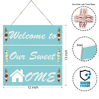 Welcome to Our Sweet Home Wall Hanging Board Plaque Sign For Room Home D&eacute;cor-thumb3