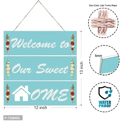 Welcome to Our Sweet Home Wall Hanging Board Plaque Sign For Room Home D&eacute;cor-thumb4