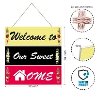 Welcome to Our Sweet Home Wall Hanging Board Plaque Sign For Room Home Deacute;cor-thumb3