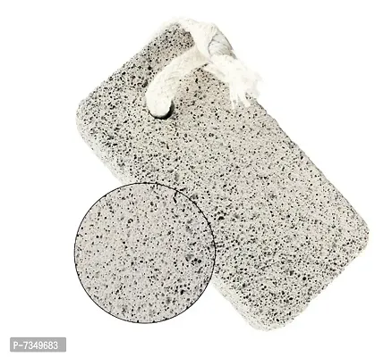 Square Shaped Pumice Stone, White With Rope For Hanging Buy One Get One Free-thumb3