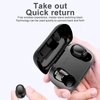 Havok Portable In-Ear TWS Bluetooth L-21 Earbuds Bluetooth Headset with Chaging Case (with Mic)-thumb1