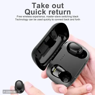 Havok Portable In-Ear TWS Bluetooth L-21 Earbuds Bluetooth Headset with Chaging Case (with Mic)-thumb2