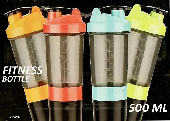 Trendy Shaker Bottle With Blend Spring 500 Ml With 1 Small Jar  Cup Joined (1Pcs)-thumb4