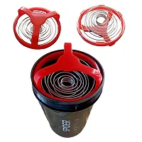 Stylish Spider Protein Gym Shaker Bottle For Gym And Multi Purpose 500ml (Red,1Pcs)-thumb2
