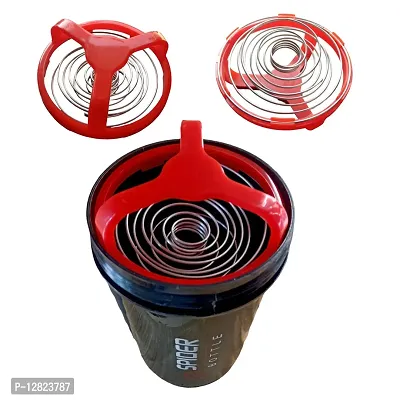 Stylish Spider Shaker Bottle For Gym And Multi Purpose 500ml (Red,1Pcs)-thumb3