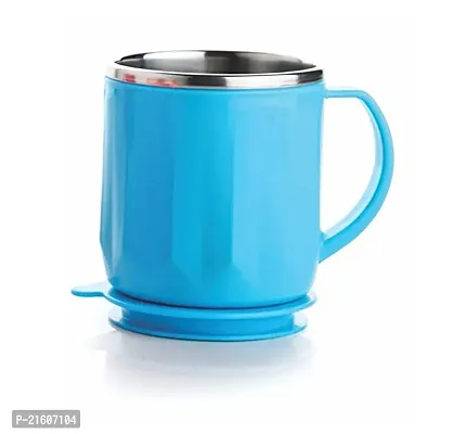 Stylish Coffee,Tea Cup,Milk Mug With Air Tight Lid 200Ml (1Pc)-thumb0