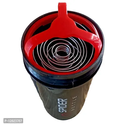 Stylish Spider Shaker Bottle For Gym And Multi Purpose 500ml (Red,1Pcs)-thumb5