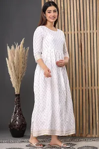 White Rayon Maternity Kurti-thumb1