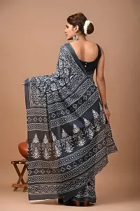 Beautiful Cotton Saree With Blouse Piece For Women-thumb4